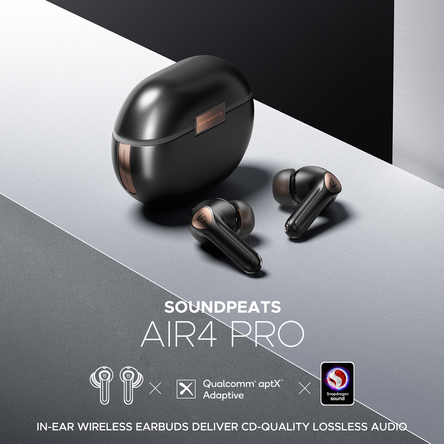SOUNDPEATS on X: NEW! Introducing SOUNDPEATS Air4 Pro In-Ear Wireless  Earbuds Deliver CD-Quality Lossless Audio #soundpeats #air4pro #wireless  #earbuds #TWS #music #audio #technology #tech #ANC #newupdate #newrelease  #explore  / X