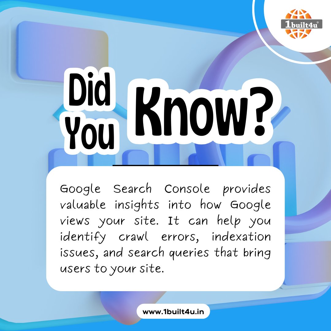 1built4u's tweet image. Did You Know?

#1built4u
#didyouknow
#GoogleSearchConsole
#SEOTools
#WebmasterTools
#SearchEngineOptimization
#WebsiteAnalysis
#GoogleWebmaster
#SEOInsights
#CrawlErrors
#IndexationIssues
#SearchQueries