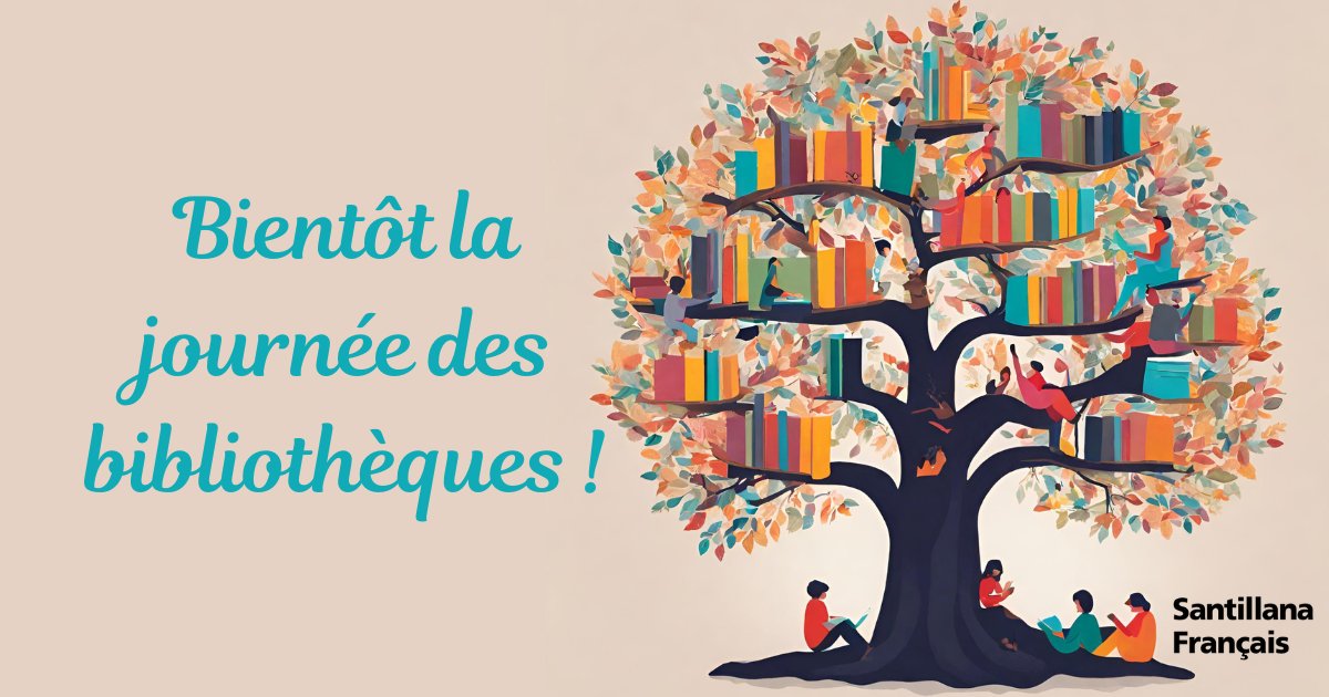 Le 24 octobre nous fêtons la Journée Internationale des Bibliothèques et, à cette occasion, nous vous invitons à faire vibrer le français à travers la lecture !
👉santillanafrancais.fr/catalogue/mate…