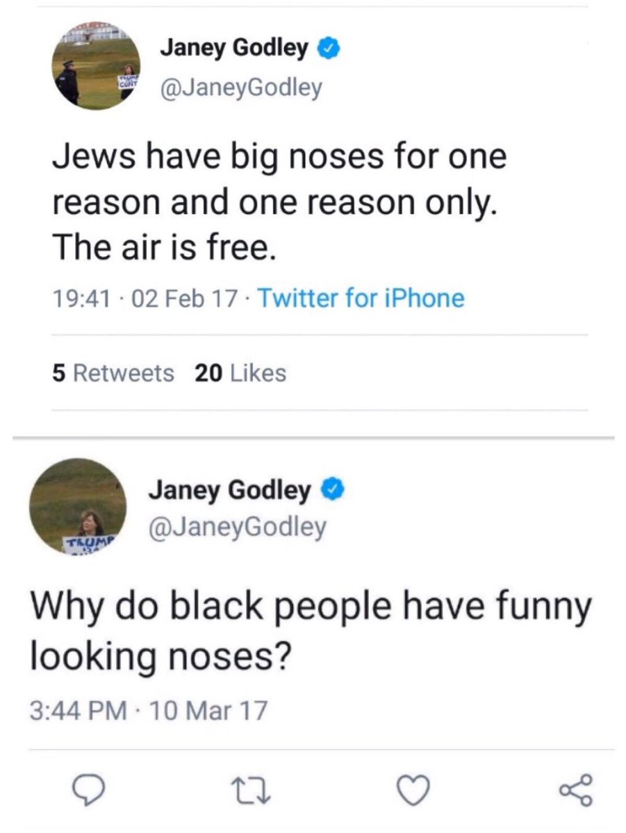 SaorAlbannach's tweet photo. @laurast51362949 @TonyGriffonbrx @WingsScotland You don't think Janey Godley is vile? What's this then? https://t.co/9VaduTKXdB