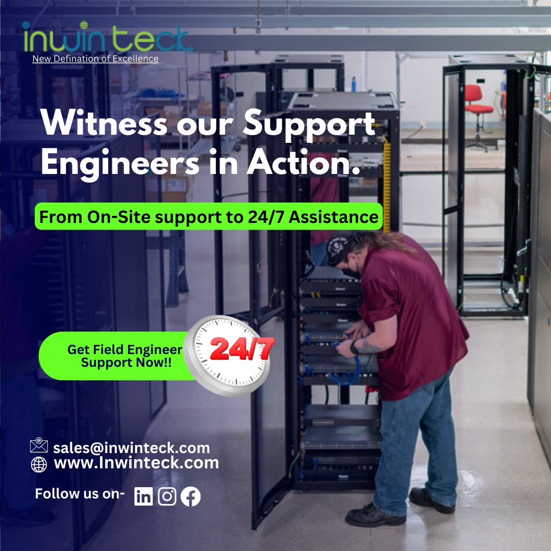 Inwinteck_com's tweet image. 🛠️Elevate Your Data Center&apos;s Potential! From On-Site Support to 24/7 Assistance, we&apos;ve got you covered. Experience the future of Data Center Support today!

Visit us- inwinteck.com
For maintenance support - 022-46059220

#InwinTeck #HardwareInstallation #BreakFixSupport