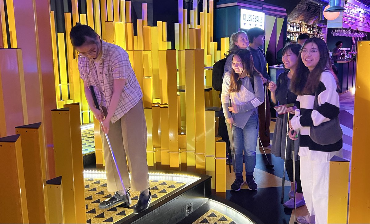ADHD Remote Technology (ART) KCL (@adhd_remotetech) on Twitter photo The meaning of 'crazy golf' was revealed to all last night🏌️ A big thank you to <a href="/hayley_denyer/">Hayley Denyer</a> for organising the team social event! The meaning of 'crazy golf' was revealed to all last night🏌️ A big thank you to <a href="/hayley_denyer/">Hayley Denyer</a> for organising the team social event!