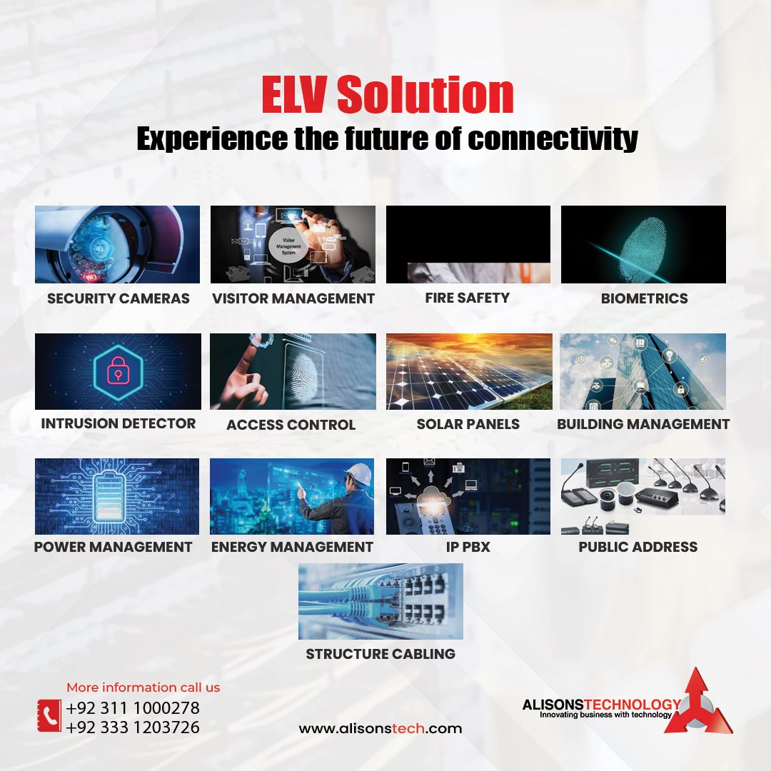 Alisonstech's tweet photo. #ELVSolutions #AlisonsTechnology #business #CCTVSecurity #firesafety #biometricsystem #AccessControl #IPBX #publicaddressyste https://t.co/FyUH5XFy3E