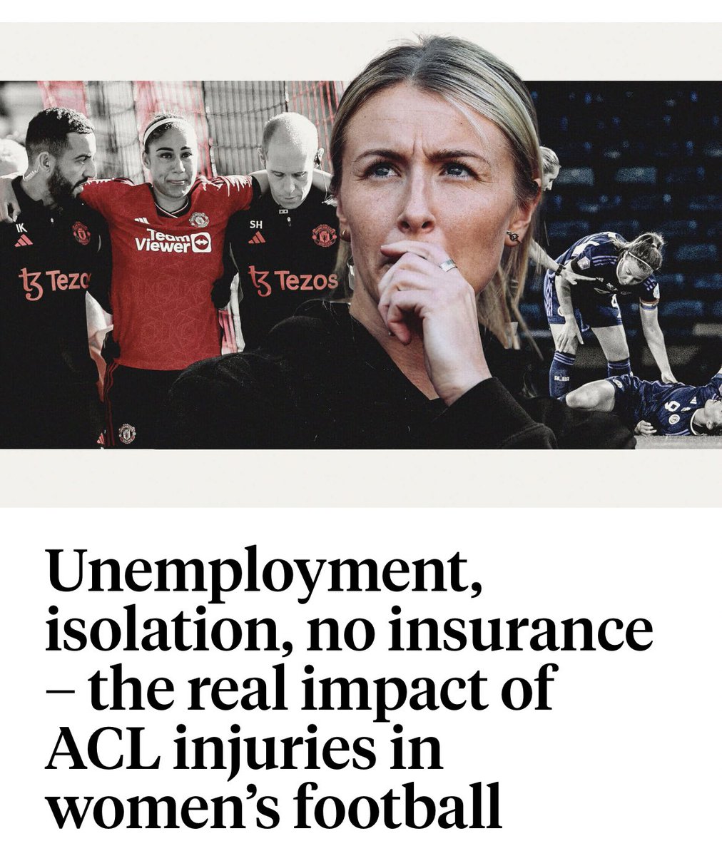 “We’re being let down by the system. We’re put at risk.” “I felt disconnected and useless” “One of the quotes we got for surgery was £15,000” We know women’s football has an ACL crisis Now players are revealing the true mental and emotional cost theathletic.com/4915085/2023/1…