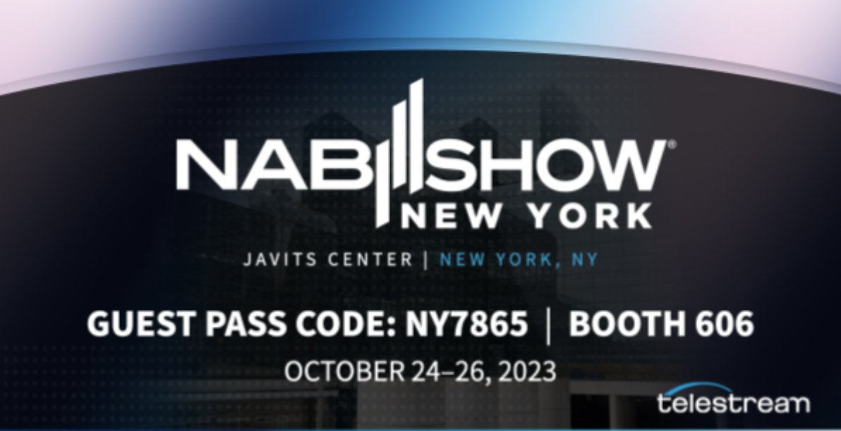 Telestream's tweet image. 🌟 Join Telestream at the biggest US broadcast show on the East Coast! We invite you to discuss the future of #mediaproduction, #mediasupplychain, and #mediadistribution with our team. 📅Request a meeting today! bit.ly/48Tlsyt
#Telestream #Broadcasting #NABNewYork #media