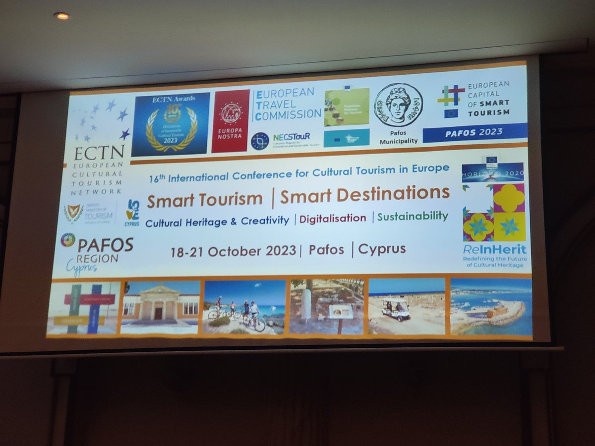 Delighted to present at this very timely, relevant and interesting conference in beautiful Pafos, Cyprus. 
#pafos #SmartTourism #ECTN #CreativeEurope #Cyprus #sustainability  #SustainableCulturalTourism #culturematters #EuropeForCulture #europeantravelcommission