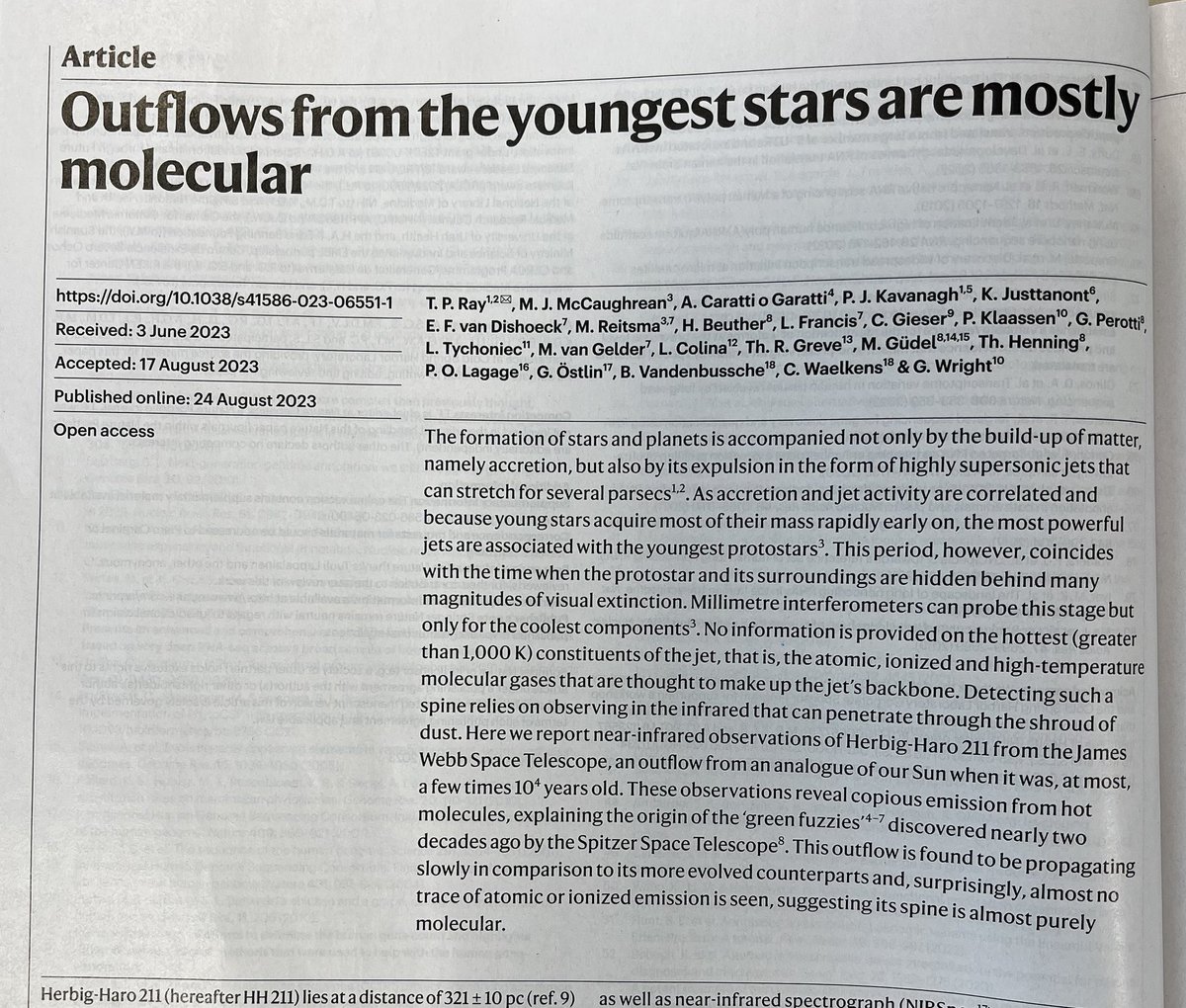 At last a chance to read this work from <a href="/DIAS_Dublin/">DIAS</a> and <a href="/MaynoothUni/">Maynooth University</a>, literally making the front page of international science, showing the beauty, power and value of fundamental research. Ireland central to a global effort. <a href="/SimonHarrisTD/">Simon Harris TD</a> <a href="/DeptofFHed/">Department of Further and Higher Education</a> @scienceirel <a href="/paddyk_astro/">Paddy Kavanagh</a>
