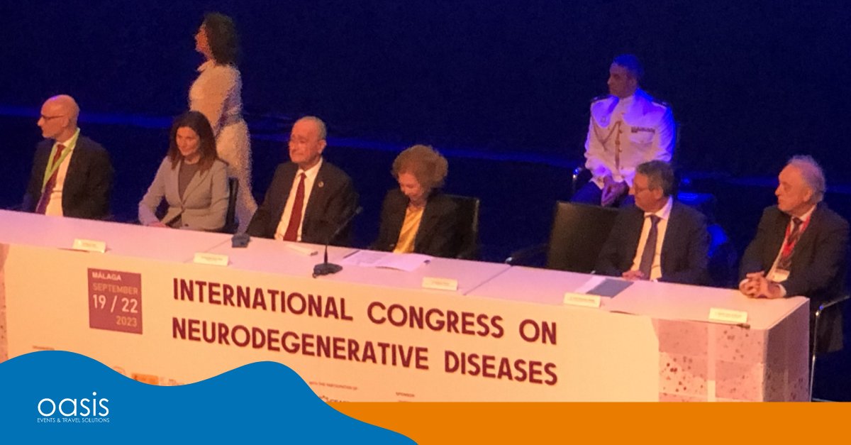 OasisMeetings's tweet photo. El pasado mes de septiembre organizamos el 'International Congress on Neurodegenerative Diseases' 👇🏼

Estos encuentros están organizados por la @FUNREINASOFIA, @Fund_CIEN, @ciberned  y @seneurologia.

Os enseñamos algunas fotos del evento 👀👇🏼 https://t.co/n0F7GACicg