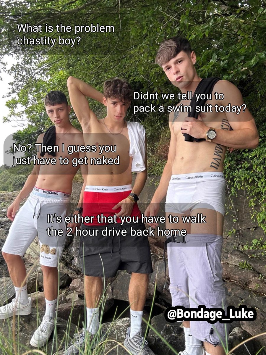 Eversince your "bros" found your chastity keys, your social status dropped quite a bit

Everything from having to clean and work for them, to these humiliating situations fills now your day

Just wait until you beg them to use your body. Then the real fun begins...