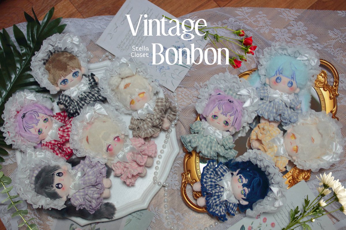 #무솜인덕장터 #솜솜옷장터 #솜인덕장터
🎁RT+팔로우 1명 추첨 의상
🗓 10.21(토)20:00~10.22(일)19:59

빈티지봉봉🍬 20/10cm
구성: 보닛+원피스
컬러: 레드,핑크,노랑,베이지,민트,하늘,파랑,보라,블랙

주문제작상품으로 4주 내외 발송
아래 링크를 통하여 구매해주세요
🔗naver.me/5fPsIPUI