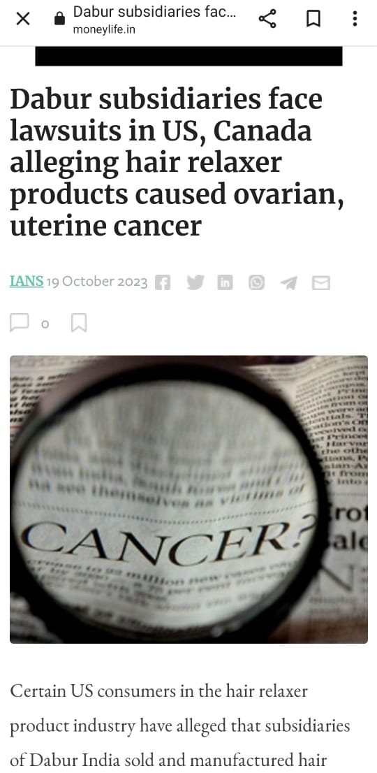 Dabur is proving very harmful for all of us, we should be careful about it #DaburSeCancer