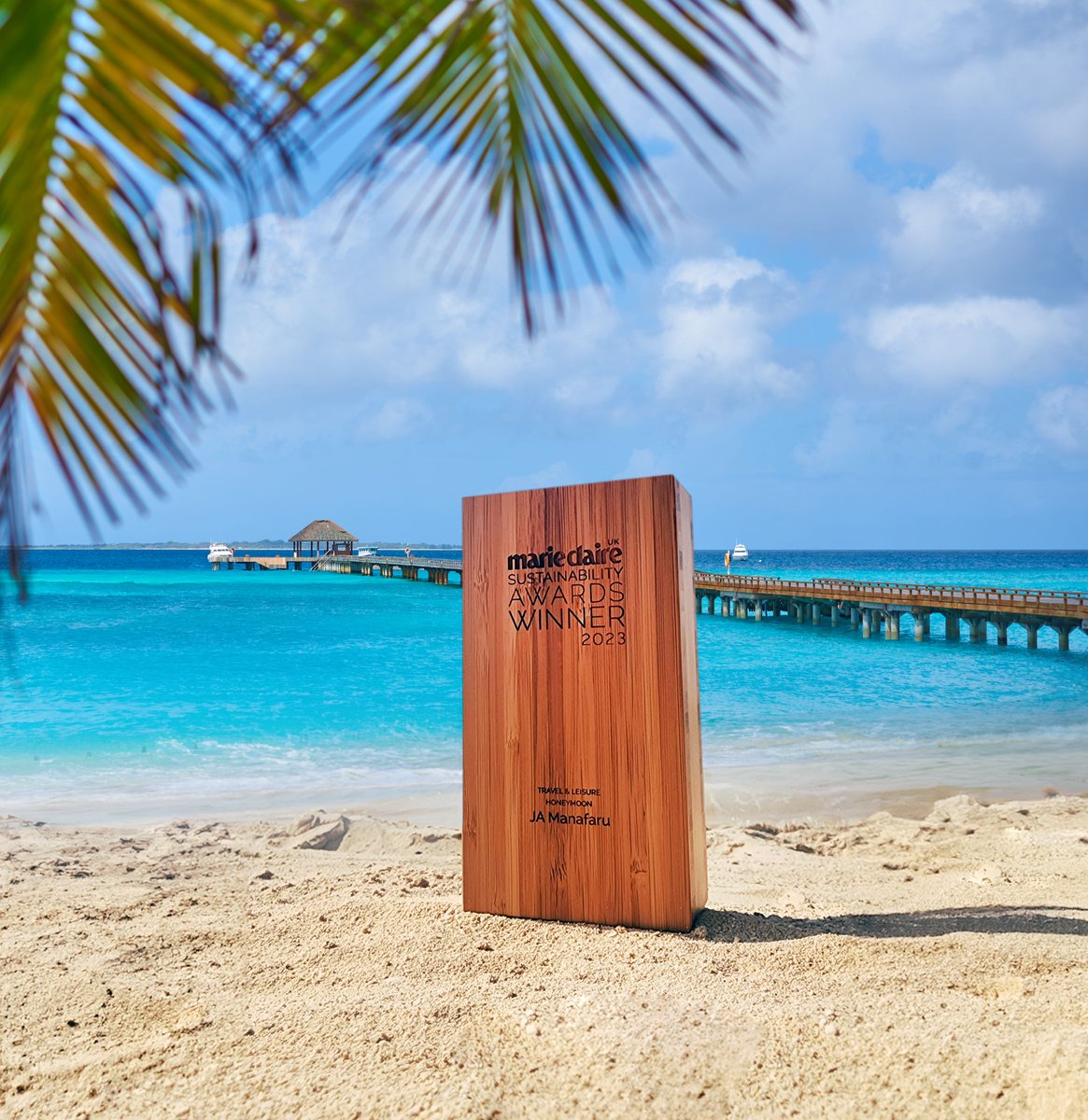 JAresorts's tweet photo. Continuing ventures into responsible hospitality, we are pleased to announce  Manafaru's most recent accolade - the Marie Claire UK Sustainability Awards 2023 for ‘Best Sustainable Honeymoon Destination’ in the Travel &amp; Leisure category.

#jamanafaru #MarieClaireUK #awards https://t.co/8ofEopjYjG