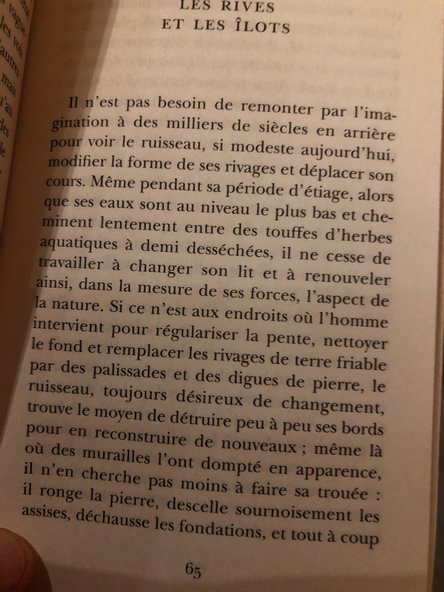 lecartographe's tweet photo. Tellement de poésie dans les textes de #Reclus.
« L’histoire d’un ruisseau, même celui qui naît et se perd dans la mousse, est l’histoire de l’infini »
#VendrediLecture https://t.co/ahDdgsBEC1