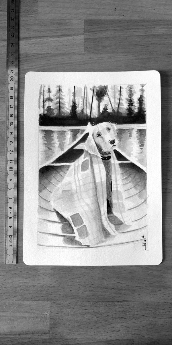 #19 Boat.

#Inktober2023 #Inktober #Art