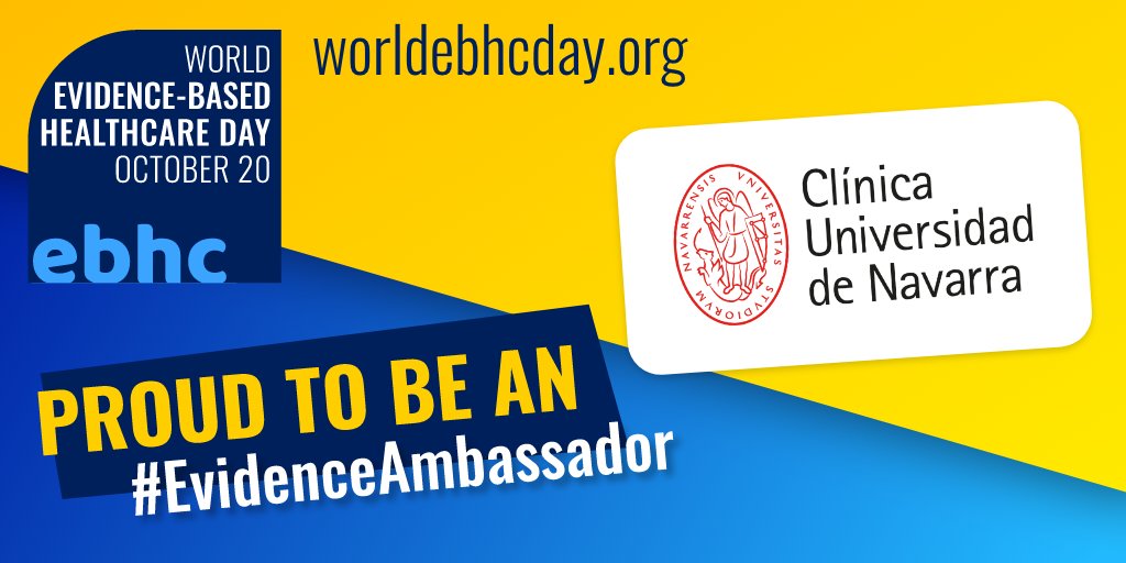 🇪🇸Orgullosos de nuestras #enfermerasCUN, embajadoras en la campaña de hoy, Día Mundial de la Práctica Basada en Evidencia 2023: "Evidencia y Equidad Sanitaria Global". 

🇬🇧Proud to be an #EvidenceAmbassador for the 2023 #WorldEBHCDay campaign, ‘Evidence and Global Health Equity'.