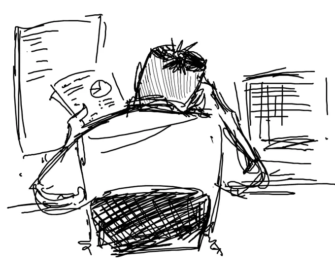 also he works a lot, whee 🏢 