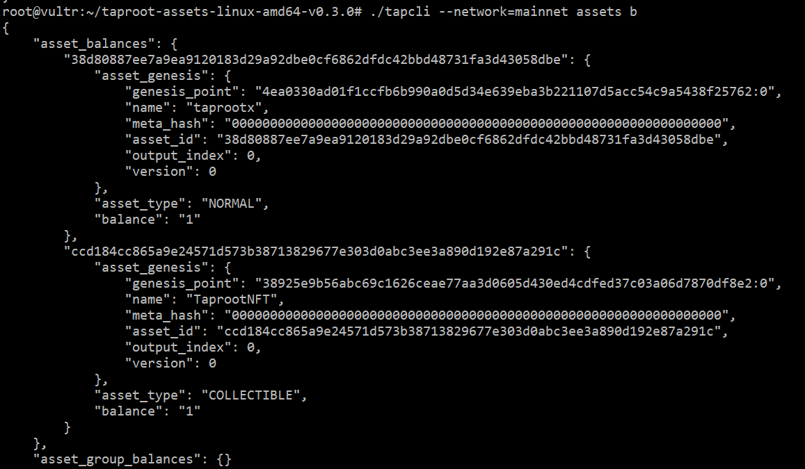 bitcoinholder's tweet image. I hope I am doing it right - my first Taproot Assets
@lightning #taprootassets