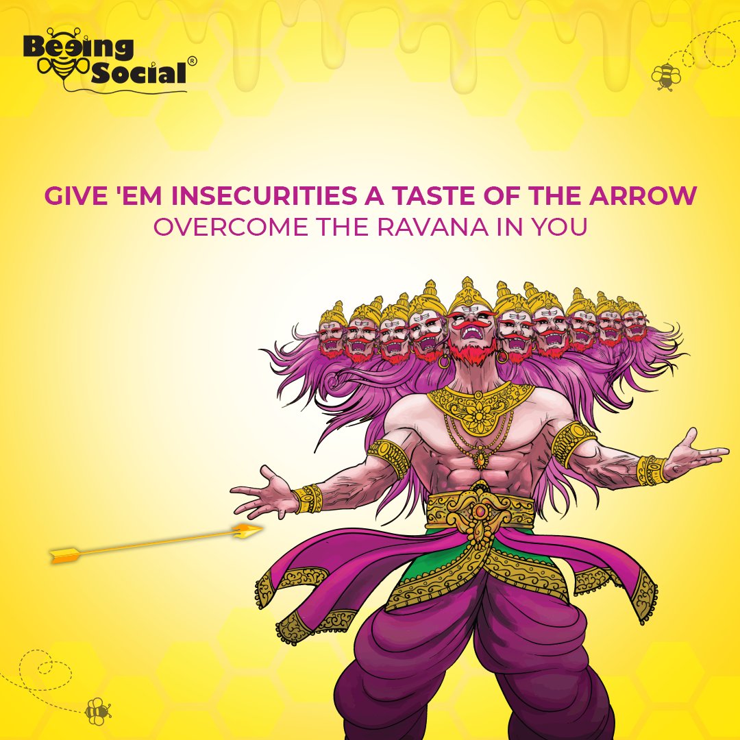 Beeingsocial's tweet photo. This Dussehra, don’t forget to burn the Ravana that holds you back from achieving awesomeness!

#BeeingSocial #Dussehera #DigitalMarketing #DigitalMarketingAgency #TopicalPost #Trending #Dussehera2023 https://t.co/LsZINkO83n