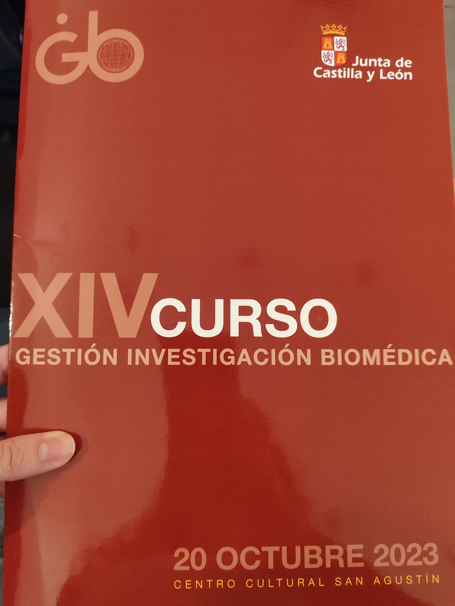 Hoy aprendiendo en el XIV Curso de Gestión de Investigación Biomédica en #Valladolid
<a href="/Merfcastro/">Mercedes</a> <a href="/BelenMa80681193/">Belen Martin-Gil</a>