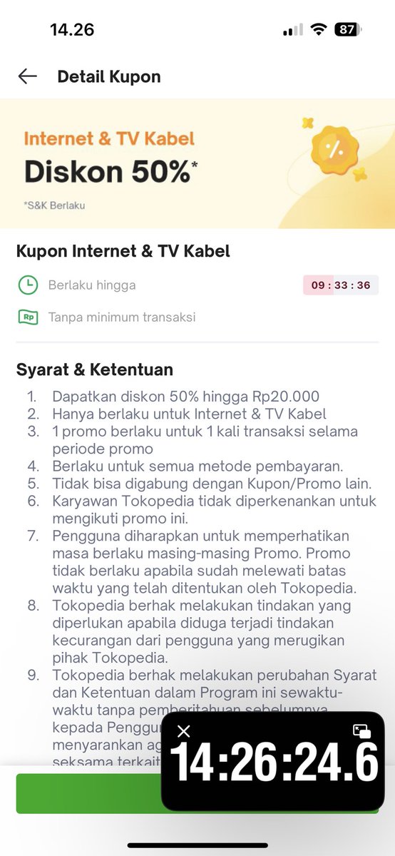 MariCollect's tweet image. Gakepake yg mau DM aja ya, ini kupon dr tokped.