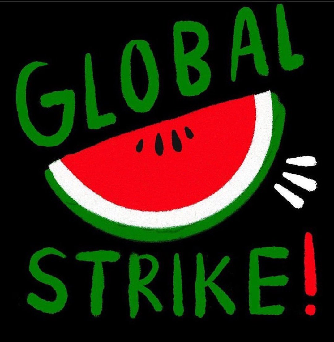 shaistographer's tweet photo. Please join the global strike for Palestine today. A day of mourning, a collective day of action, artists against apartheid, against war, against human rights violations. Thank you @TheMosaicRooms . Art work by @MigrantsCulture https://t.co/foI6pazZeG