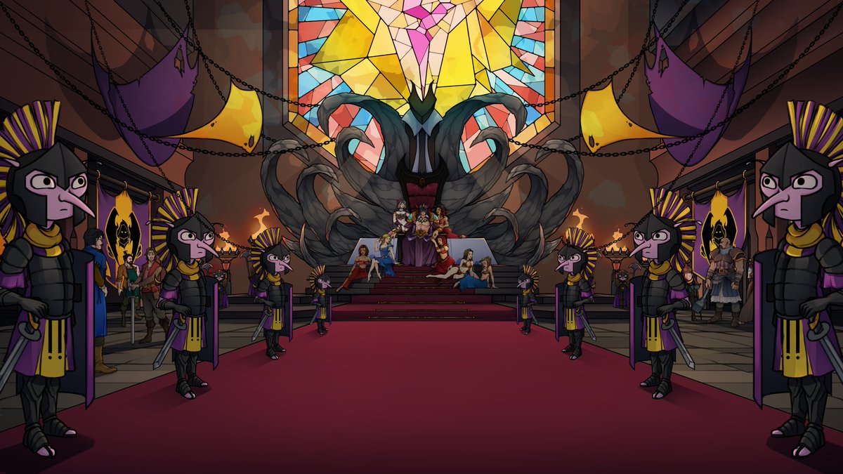 TPleasuremancer's tweet photo. The throne room is good right ? Do you recognize everybody ? https://t.co/4oD3B84YrY