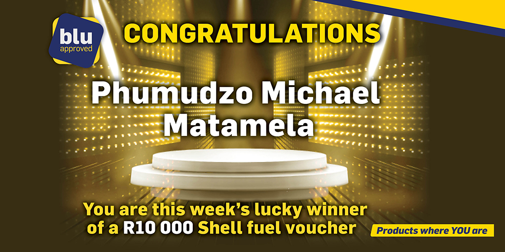 It’s time for yet again another #FuelMyFriday winner! This week’s winner of  a R10,000 Shell fuel voucher courtesy of @MTNza  and @Shell  is Phumudzo Michael Matamela.

Major congratulations to this week’s winner!

If you also want to stand a chance to be one of our lucky weekly…