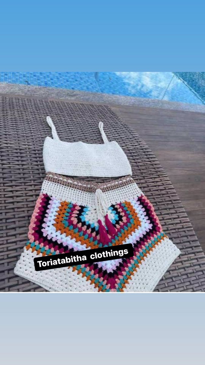 TabAdire's tweet photo. Bikini crotchet available on pre order

Also available on pre order: crotchet  kimono, crotchet shirts , crotchet tops .

8000 for crotchet bikini 

Location: Lagos 

Nationwide delivery 🚚 

Kindly send us a Dm to place your order 

07063019642 https://t.co/1pO0l62ibX