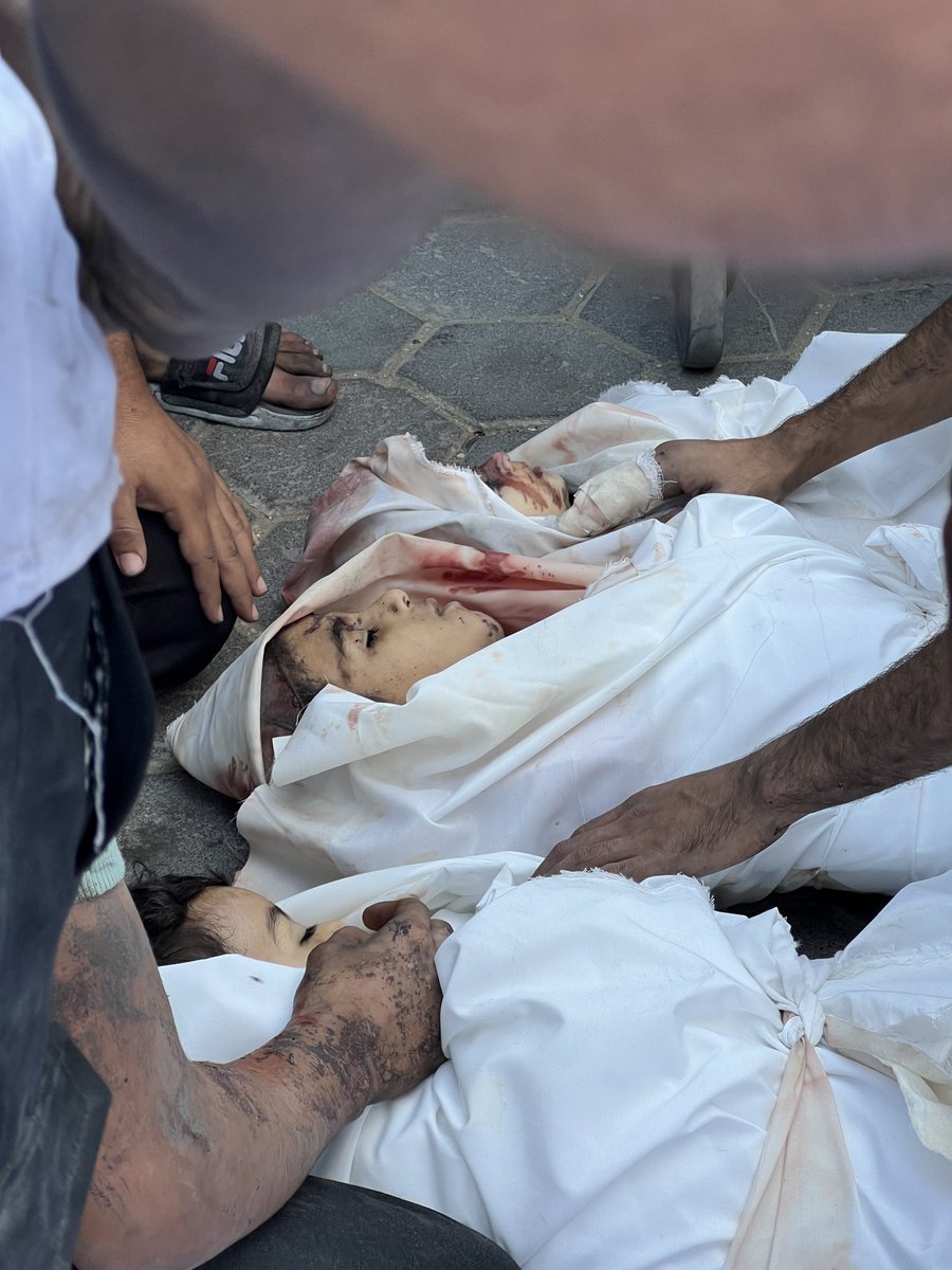 Pictures from Al-Aqsa hospital. #Gaza