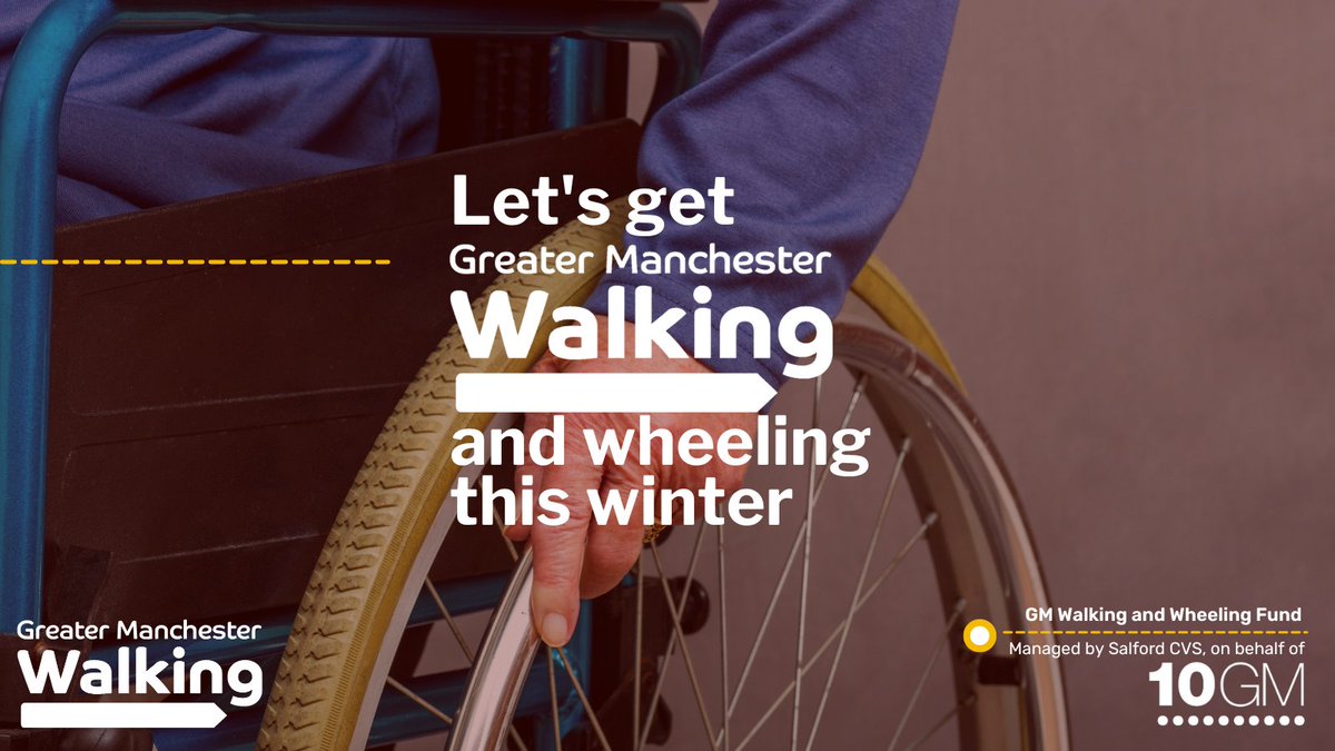 The first deadline to apply for a small grant of up to £2,000 from the GM Walking and Wheeling Fund is 12pm today!⌛👣♿ Get a wiggle on and get your application in. lght.ly/36hp03 @GMMoving