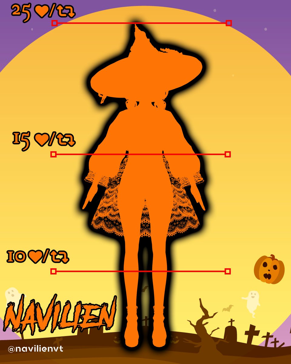 navilienvt's tweet photo. Today, I'm trying something out of the ordinary. 
I have a new outfit and I want to hype it up, let's see if we reach the goal before tonight's stream!!! 🎃🎃🎃 #Vtuber #ENVtuber #ModelReveal #VTuberUprising #Halloween https://t.co/aun7P4MPIU