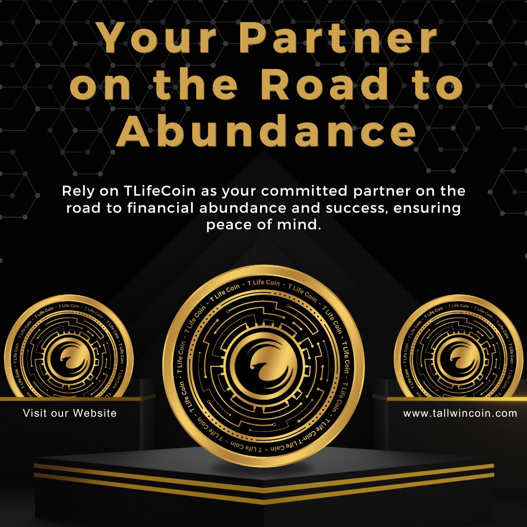 We're committed to helping you reach financial abundance and success, all while ensuring peace of mind.
#tlifecoin #financialpartner #abundancejourney