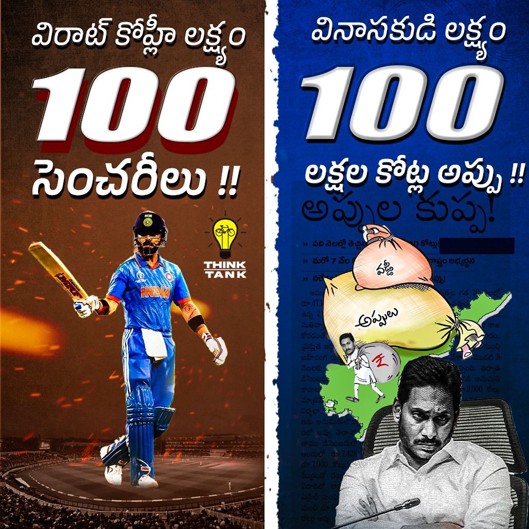 BG_TDPOfficial's tweet photo. ఎవడి లక్ష్యం వాడిది..!!
#APvsJagan #IAmWithBabu
#MiningMafiaInAP
#PichiJagan
#JaganLosingIn2024
#ByeByeJaganIn2024
#PsychoPovaliCycleRavali
#JaganPaniAyipoyindhi
#JaganFailedCM
#PsychoJagan
#IdhemKarmaManaRashtraniki
#BhavishyathukuGuarantee https://t.co/iyUCy5NMB4