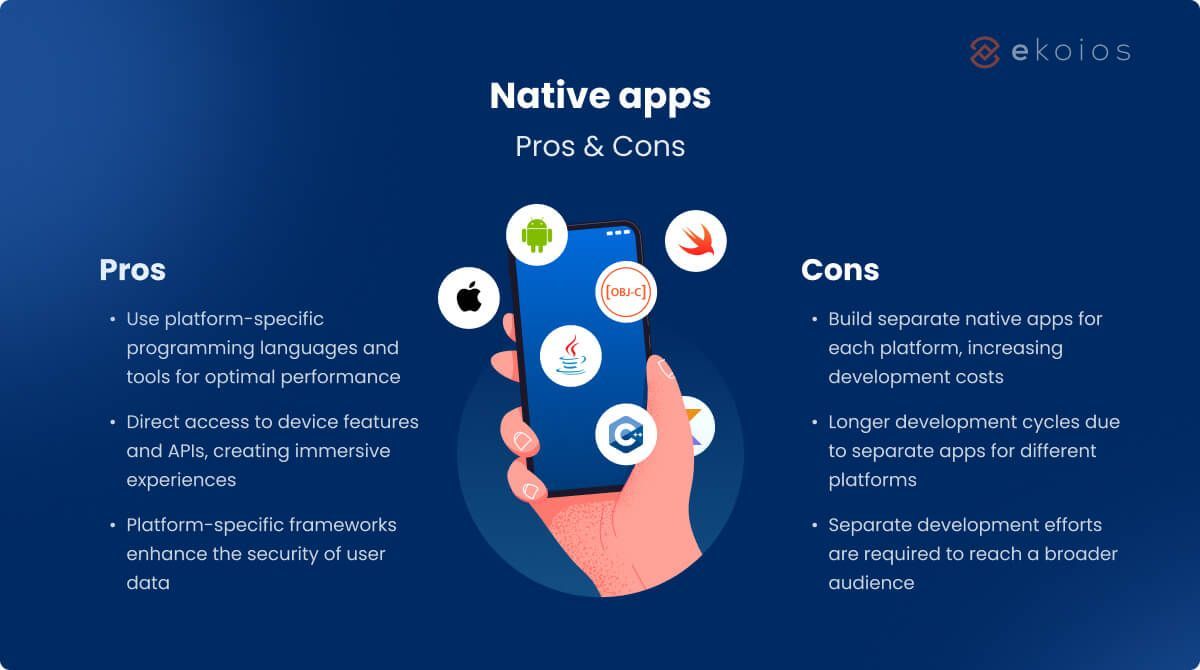 ekoios's tweet image. #NativeApps: Unveiling the core 
Native apps are specifically designed for a particular platform, optimizing the full capabilities of the platform. Let’s take a closer look at what makes native apps unique and why they are favored by many developers.: ekoios.com/native-apps-vs…