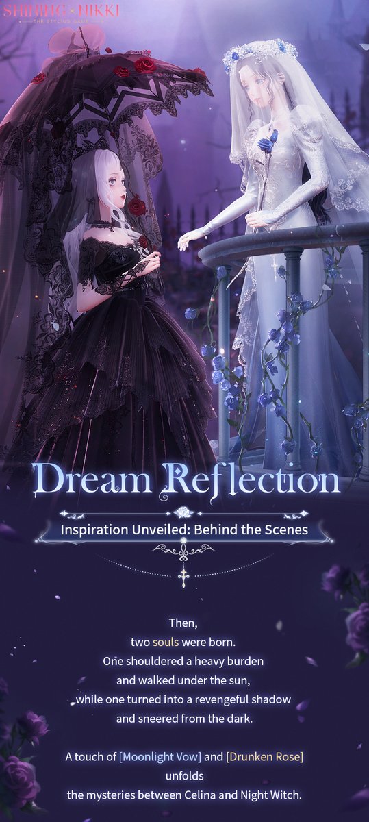 ShiningNikki_SN's tweet photo. ✨Dream Reflection Inspiration✨
Click on the images below to unfold the inspiration behind the scenes - the mysteries between Celina and Night Witch.
>>>Download Game: https://t.co/M8cWFeXQyq
#ShiningNikki #DreamReflection https://t.co/RqnI1WmTQ9