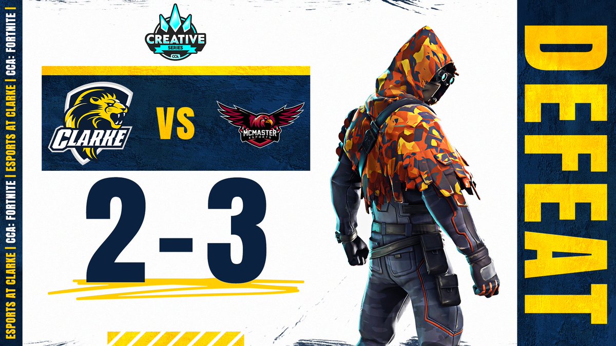 Clarke_Esports's tweet photo. In Week 4 of ECAC Duos, #PrideFN finishes in 3rd place after two Victory Royales! They also played a close series against @McMasterEsports, but unfortunately our @CCAfeatFN Creative Series season comes to an end.
Also, #PrideNFL picks up wins against @elmiraesports and Neumann! https://t.co/npEcYqrYwR