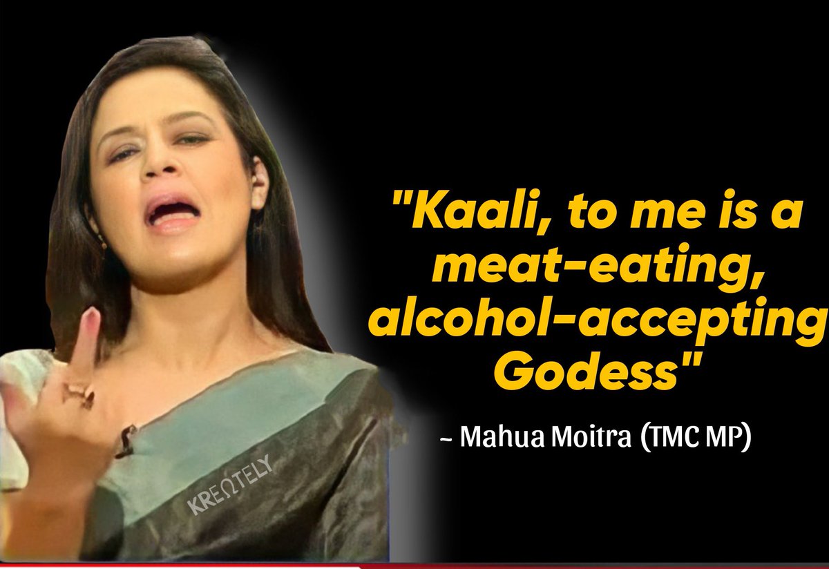 Do you believe your Karma will pay back to you..?

There is no better example than Mahua Moitra.

In less than a year Maa Kaali delivers her Karma to #MahuaMoitra . There is no better time than #Navratri 🙏🔱🚩

#MahuaMoitraScandal 
#MahuaMoitraExposed 
#CashForQueryScam