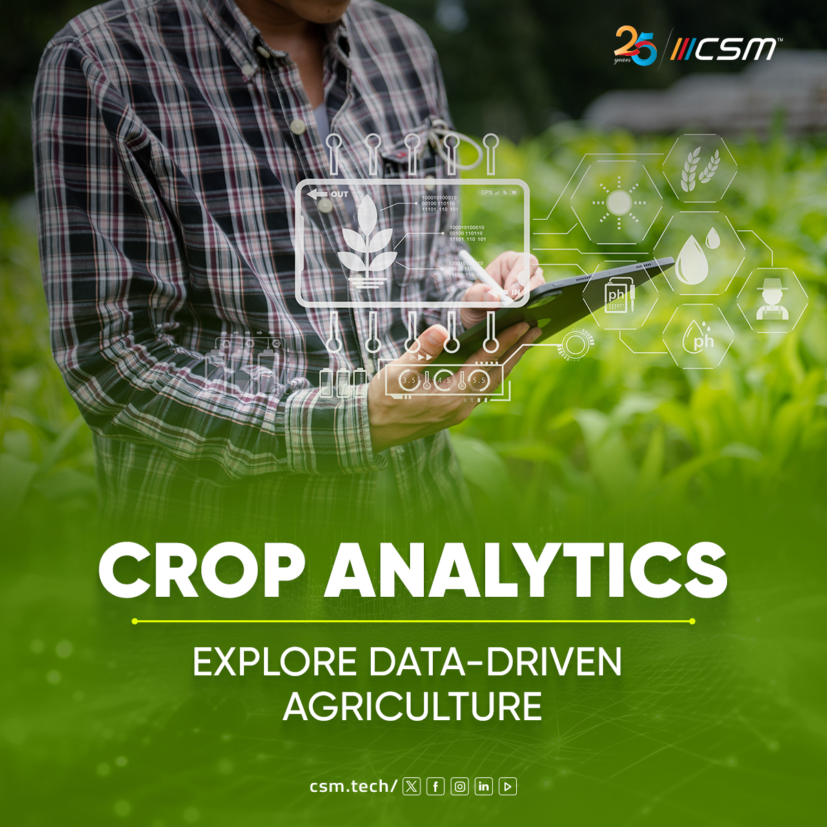 CSMTechnologies's tweet photo. Harness the power of AI, IoT, and Big Data to gain real-time insights, optimizing the food supply chain.  

👉Explore: https://t.co/xoH7kd5VZh 

#CSMTech #CropAnalytics #SmartFarming #FoodSecurity https://t.co/0ipwyZrVEJ