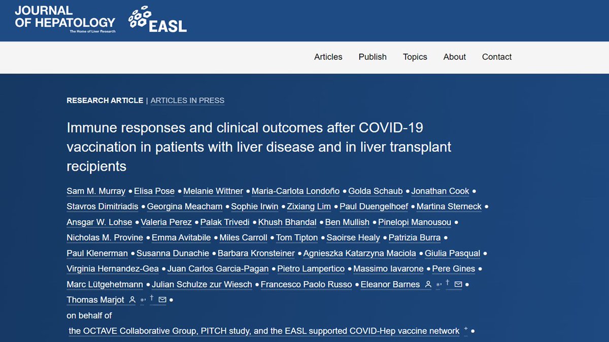 Tom Marjot (@tom_marjot) on Twitter photo Combines cohorts from <a href="/EASLnews/">EASLnews</a> <a href="/CovidHep/">COVID-HEP</a>, <a href="/pitchstudy/">pitchstudy</a>, #OCTAVE
Special thanks:
<a href="/fprusso73/">Francesco Paolo Russo</a> <a href="/macarlotal/">Maria Carlota Londoño</a> <a href="/massimoiava/">massimo iavarone</a> <a href="/VirginiaHdezGea/">Virginia</a> <a href="/jcgarciapagan/">JC Garcia Pagan</a> <a href="/CholestasisDoc/">Palak Trivedi</a> <a href="/bhmullish/">Ben Mullish</a> <a href="/penny_manousou/">Penny</a> <a href="/Susannajd/">Susanna Dunachie</a>
👏<a href="/SamMurray13/">Sam Murray</a>🧪💻✍️
🙏Always great to work so closely with <a href="/EleanorBarnesOx/">Ellie Barnes 🚵♀️</a> Combines cohorts from <a href="/EASLnews/">EASLnews</a> <a href="/CovidHep/">COVID-HEP</a>, <a href="/pitchstudy/">pitchstudy</a>, #OCTAVE
Special thanks:
<a href="/fprusso73/">Francesco Paolo Russo</a> <a href="/macarlotal/">Maria Carlota Londoño</a> <a href="/massimoiava/">massimo iavarone</a> <a href="/VirginiaHdezGea/">Virginia</a> <a href="/jcgarciapagan/">JC Garcia Pagan</a> <a href="/CholestasisDoc/">Palak Trivedi</a> <a href="/bhmullish/">Ben Mullish</a> <a href="/penny_manousou/">Penny</a> <a href="/Susannajd/">Susanna Dunachie</a>
👏<a href="/SamMurray13/">Sam Murray</a>🧪💻✍️
🙏Always great to work so closely with <a href="/EleanorBarnesOx/">Ellie Barnes 🚵♀️</a>