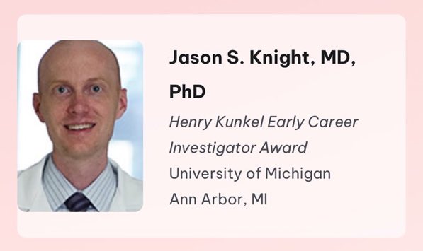 #5 for @umichmedicine rheumatology in the past 11 years! Congratulations Jason! 💪🏻👨‍⚕️👨‍🔬