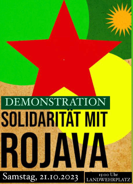 Angesichts der fortgesetzten, brutalen Angriffe der türkischen Armee auf zivile Infrastruktur in #Rojava ruft das KGZ Saar morgen ab 15:00 Uhr am Landwehrplatz in Saarbrücken auf die Straße.

Kommt zahlreich - Die Revolution braucht unsere Unterstützung.

Widerstand heißt Leben!