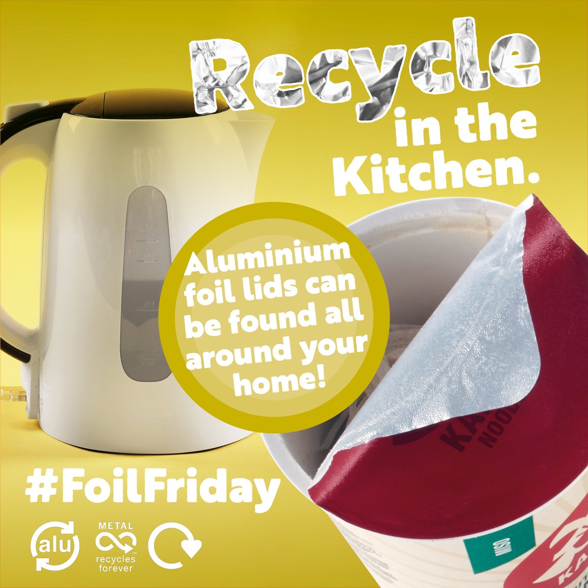 Recycle4Swansea's tweet photo. 🏠 This #RecycleWeek remember to recycle aluminum foil from all around your home. Simply rinse any packaging clean, scrunch into a ball and place in your green bag with metal and glass ♻✅ #FoilFriday https://t.co/0nU6xQuVTT
