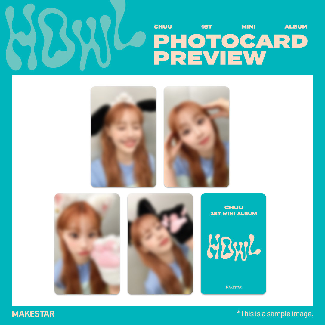 #츄(#CHUU) 1ST MINI ALBUM [Howl] MEET&amp;CALL EVENT PART.2

⏰마감 D-DAY, Ending soon!⏰

✨PHOTOCARD PREVIEW
🖤대면 응모자 포토카드 *츄바오/다람쥐 ver.
💙영상통화 응모자 포토카드 *강아지/고양이 ver.

📆~10.21 23:59 (KST)
📎bit.ly/3FplKj8