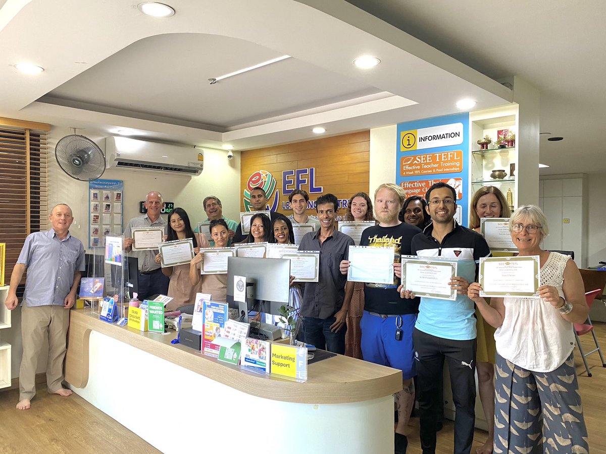 Huge shoutout to all our fantastic trainees who've been with us from  September 25th to October 20th, 2023! 🎉 Your journey with us has just  begun, and we're thrilled to have you on board. 🌍✈️ #TEFLThailand #CareerChange #TEFLChiangMai #TeachAbroad #ChiangMaiTEFL