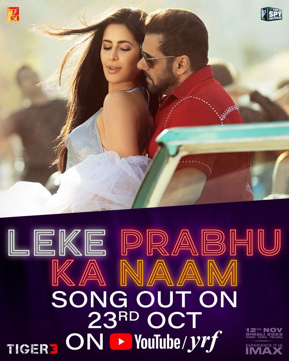 bskhanworld's tweet photo. In a mere three days, on the 23rd, get ready for what could be the Song of the DECADE!! The 12-second teaser is already hinting that this will become an instant chartbuster. Aur Haan Arijit Singh is singing for us for the first time!  #LekePrabhuKaNaam #SalmanKhan #KatrinaKaif https://t.co/tMHMzyuDu2