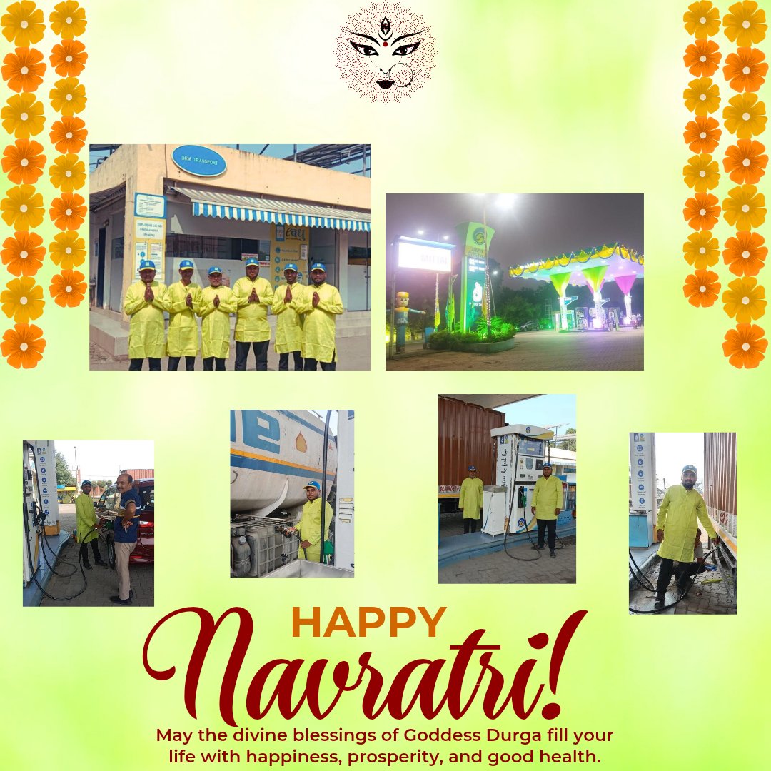 On the sixth day of #Navratri, the Goddess Durga is venerated in the form of Katyayani. Our DSMs on forecourt dressed in #Green symbolises the spirit of courage, valor, and fearlessness!💫✨✨
#happynavratri2023
<a href="/BPCLimited/">Bharat Petroleum</a> <a href="/BPCLRetail/">BPCL Energy Stations</a>
<a href="/BPCLMakLubes/">BPCL MAK Lubes</a> <a href="/kulsachin2412/">Sachin kulkarni</a> <a href="/johnbpcl/">John Thomas</a>
