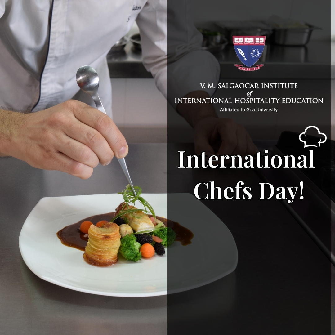 VMSIIHE wishes all chefs and to-be chefs a very Happy International Chefs Day!

#vmsiihe #chefsday #InternationalChefsDay #Chef #SouthGoa #Goa #India #youngchef #students