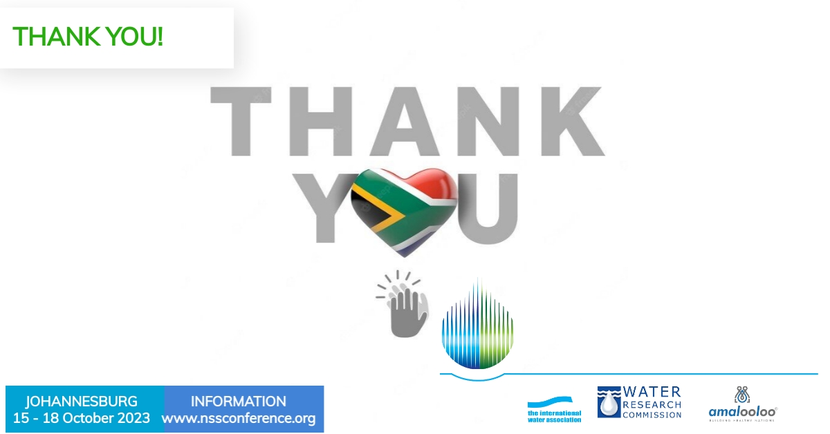 We want to thank everyone who attended the first-ever Non-Sewered Sanitation Conference in JHB this week. It was engaging, informative and full of solutions that we hope our attendees take back to their places of work and implement. 

#NSS2023 #IWA #WRC #Amalooloo