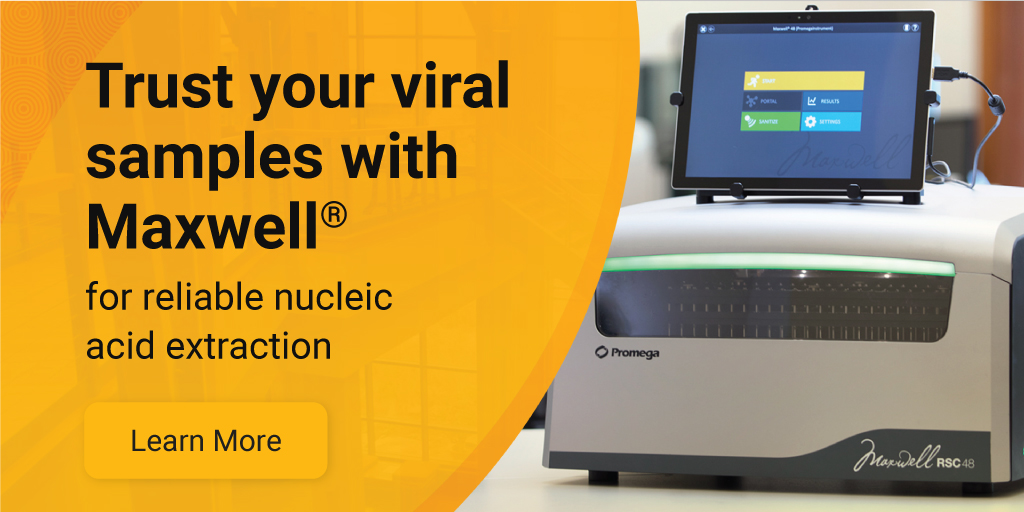 Interested in viral nucleic acid extraction from multiple sample types? Read this application note featuring the use of the Maxwell® purification workflow to purify high quality DNA and RNA from plasma. bit.ly/3S3zKGz