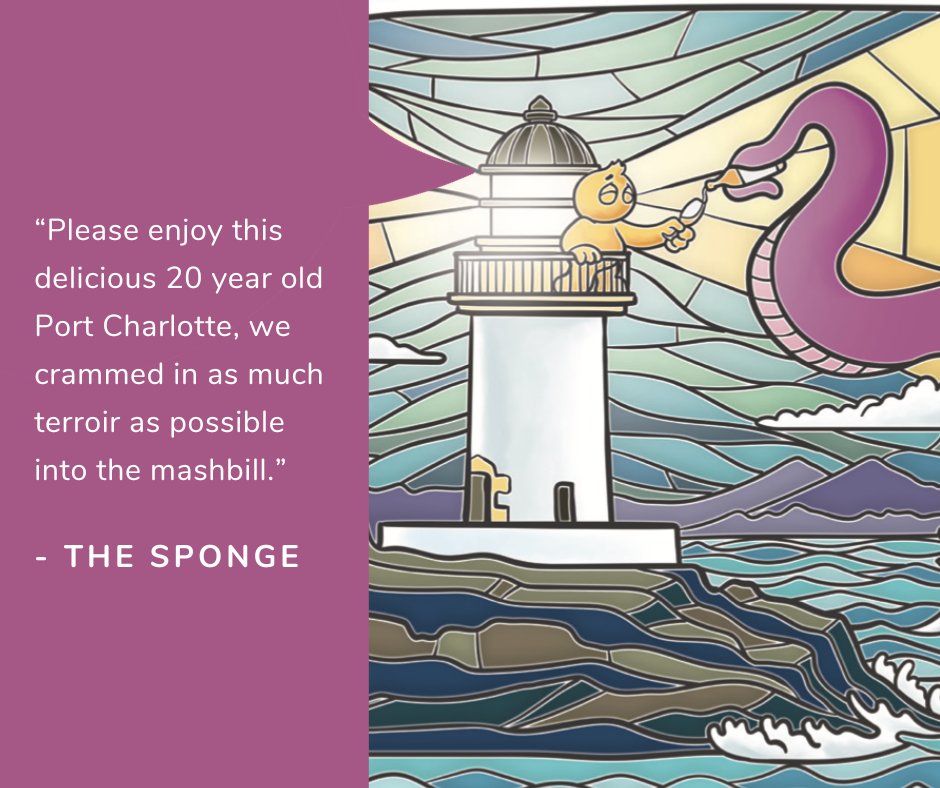 As you enjoy it, please imagine you are standing on a lighthouse being gently seduced by an appropriately slimy Leviathan tentacle.   

#DecadentDrinks #IslaySponge #Islaysinglemalt #loveislaywhisky #singlecask #PortCharlottesinglemalt #Bruichladdich #lovepeat #peatbomb